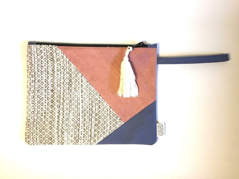 Pochette équitable Grande Rose & Mauve