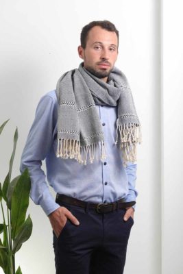 mode ethique echarpe mixte coton bio teinture naturelle