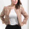 Ethical fashion woman ethnic jacket organic cotton embroidery natural dye ocher