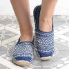mode durable espadrilles equitables mixtes up-cycling teinture naturelle indigo foncé