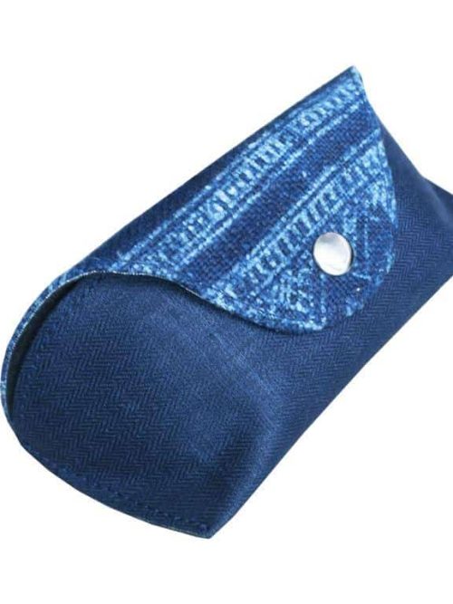 Boitier à lunettes fabriqué équitablement à partir de tissus upcyclés