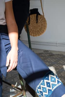 Fair Trade Blue Capri pants