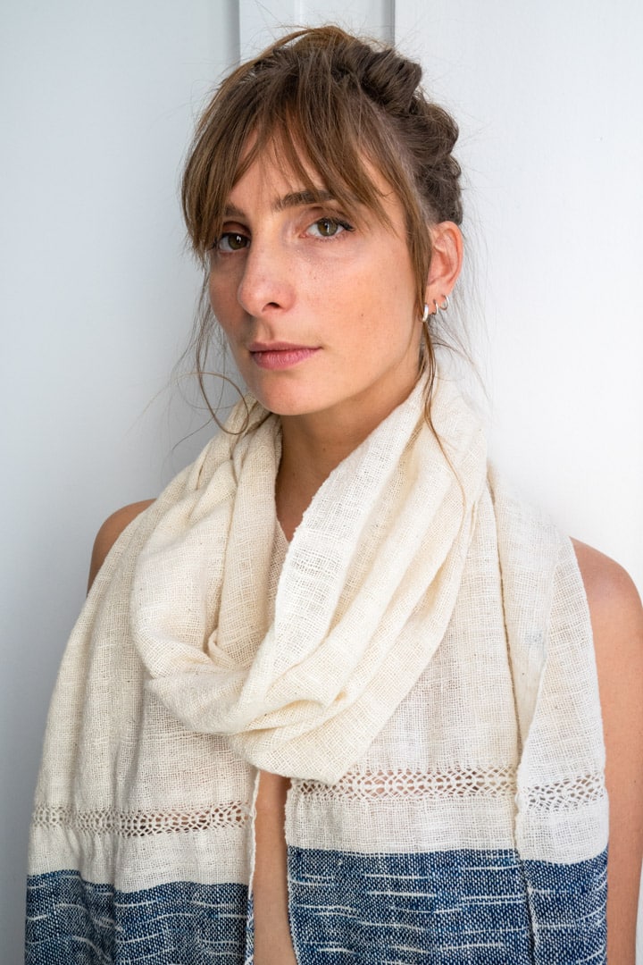 Women's organic cotton scarf