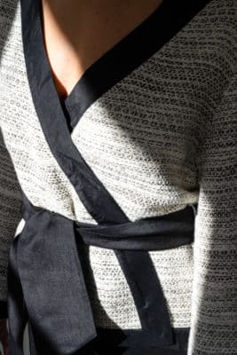 Women's silk and cotton kimono