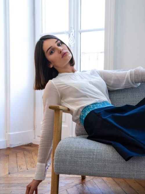 Jupe femme soie et coton mode éthique