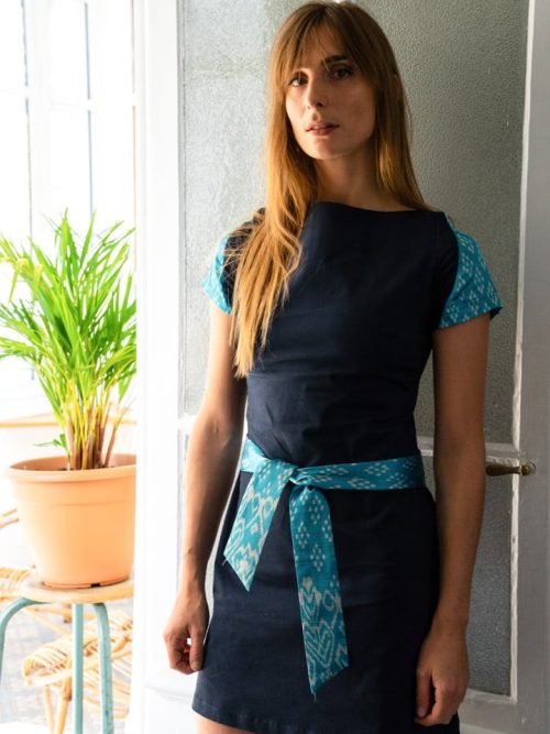Robe femme soie et coton mode éco-responsable