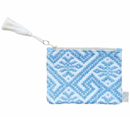 Sky blue fair trade women's pencil case