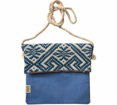 Sac bandoulière femme bleu ciel