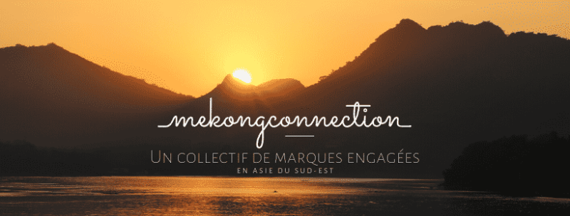 Mekong Connection - Collectif de marques engagées en Asie du Sud Est - Paysage coucher de soleil fleuve Mékong