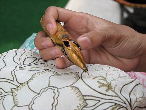 Technique du Batik indonésien